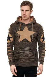Rusty Neal Kapuzensweatshirt Design Beige/Braun