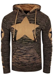Rusty Neal Kapuzensweatshirt Design Beige/Braun