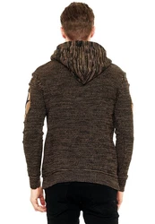 Rusty Neal Kapuzensweatshirt Design Beige/Braun