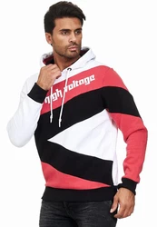 Rusty Neal Kapuzensweatshirt Design Orange/Rot/Mischfarben/Creme