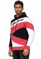 Rusty Neal Kapuzensweatshirt Design Rot/Schwarz/Orange/Rosa