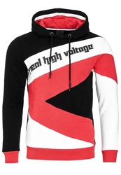 Rusty Neal Kapuzensweatshirt Design Rot/Schwarz/Orange/Rosa