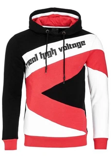 Rusty Neal Kapuzensweatshirt Design Rot/Schwarz/Orange/Rosa