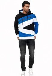 Rusty Neal Kapuzensweatshirt Design Schwarz/Hellblau/Orange/Weiß