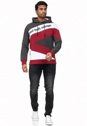 Rusty Neal Kapuzensweatshirt Design Dunkelrot/Bordeaux/Schwarz/Rot