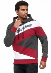 Rusty Neal Kapuzensweatshirt Design Dunkelrot/Bordeaux/Schwarz/Rot
