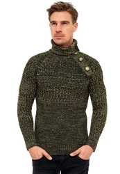 Rusty Neal Strickpullover Dunkelgrün/Grün