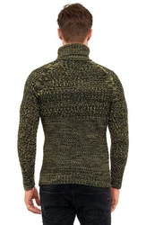 Rusty Neal Strickpullover Dunkelgrün/Grün