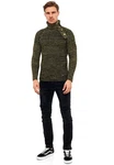 Rusty Neal Strickpullover Dunkelgrün/Grün