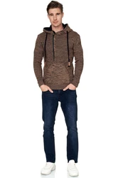Rusty Neal Kapuzensweatshirt Braun/Beige/Dunkelbraun