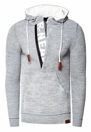 Kapuzensweatshirt mit stylischem Ausschnitt