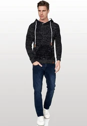 Rusty Neal Kapuzensweatshirt Hellblau/Schwarz