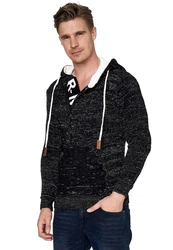 Rusty Neal Kapuzensweatshirt Hellblau/Schwarz