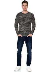 Rusty Neal Strickpullover Grau/Schwarz/Dunkelgrau/Hellblau/Grün