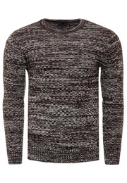 Strickpullover im melierten Design