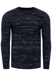 Strickpullover im melierten Design