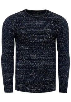 Rusty Neal Strickpullover Dunkelblau/Hellblau