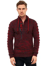Strickpullover mit stylischem Ausschnitt
