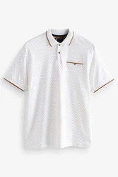 Next Poloshirt Polo-Shirt mit Geoprint 
