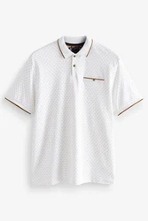 Next Poloshirt Polo-Shirt mit Geoprint 