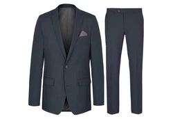 Paul Malone Anzug Herrenanzug modern Businessanzug regular fit (Set, 2-tlg., Sakko mit Hose) (HA43) blau (HA43)