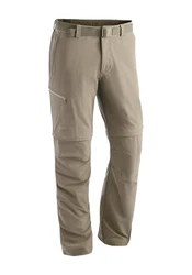 Maier Sports Funktionshose Tajo 2 He-Zip Off Hose Khaki/Braun