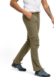 Maier Sports Funktionshose Tajo 2 He-Zip Off Hose Khaki/Braun