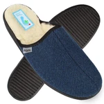 Dr. Orto Holken Pantoffeln Herren Hausschuh Blau/Hellblau/Dunkelblau
