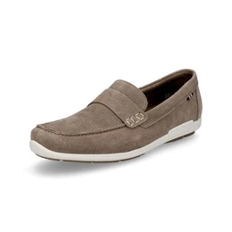 Herren Leder Slipper beige Slipper