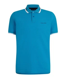 FALKE Poloshirt Türkis/Blau/Hellblau