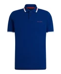 FALKE Poloshirt Blau/Dunkelblau
