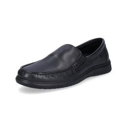 Herren Leder Slipper schwarz Slipper