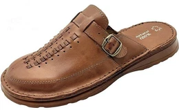 Leder Herren Sandalen Pantolette Clogs Ledersandalen Hausschuhe Sandale aus echtem Leder