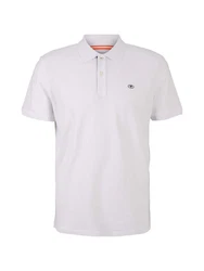 TOM TAILOR Poloshirt Grau/Creme/Weiß/Khaki
