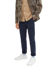 TOM TAILOR Chinohose Slim Fit Dunkelblau/Blau/Hellblau