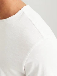 JACK & JONES T-Shirt 'Basher' Weiß/Creme/Khaki/Grau