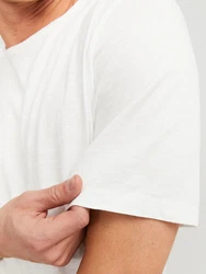 JACK & JONES T-Shirt 'Basher' Weiß/Creme/Khaki/Grau