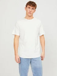 JACK & JONES T-Shirt 'Basher' Weiß/Creme/Khaki/Grau