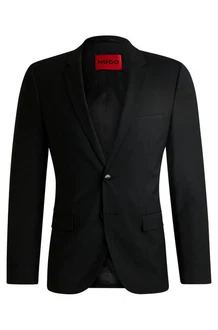 HUGO Sakko Slim Fit Sakko Schwarz