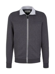 TOM TAILOR Sweatshirt Dunkelgrau/Grau/Dunkelblau