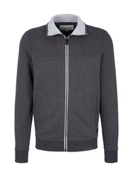 TOM TAILOR Sweatshirt Dunkelgrau/Grau/Dunkelblau