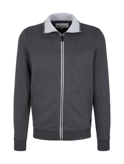TOM TAILOR Sweatshirt Dunkelgrau/Grau/Dunkelblau