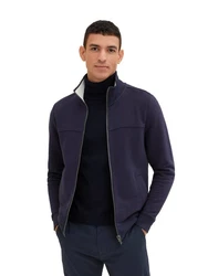 TOM TAILOR Sweatshirt navy/wei