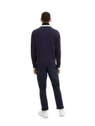 TOM TAILOR Sweatshirt navy/wei