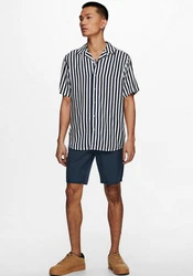Only & Sons Hemd 'Wayne' Dunkelblau/Blau/Hellblau