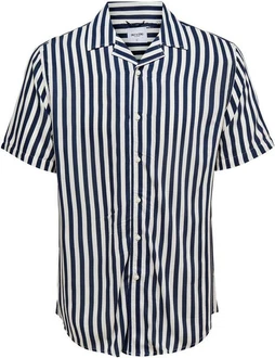 Only & Sons Hemd 'Wayne' Dunkelblau/Blau/Hellblau