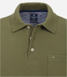Redmond Poloshirt Piqu Polo-Shirt Dunkelgrün/Grün