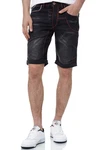 Rusty Neal Shorts Ruben Schwarz/Rot/Dunkelblau