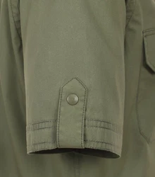 Redmond Kurzarmhemd Comfort Fit Dunkelgrün/Grün/Khaki