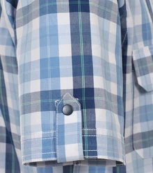 Redmond Kurzarmhemd Comfort Fit Hellblau/Blau